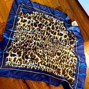 Brand New COACH leopard print silk scarf!!